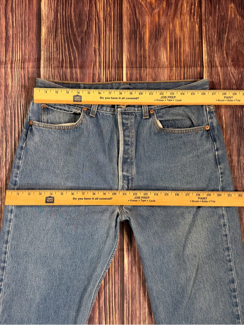 LEVIS 90s Vintage Levi's 501 Men's‎ Distressed Worn In Button Fly Jeans Cropped